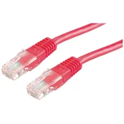 VALUE Value 21.99.1531 RJ45 omrežni kabel\, Patch kabel CAT 6 U/UTP 1.00 m rdeča 1 kos, (20420725)
