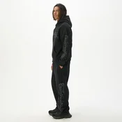Cropp - Sportske jogger pantalone s printom - CRNO