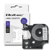 Qoltec lepilni trak za DYMO D1 45013 | 12 mm x 7 m | bel/črn tisk