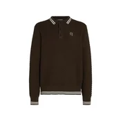 Karl Lagerfeld Pulover temno rjava