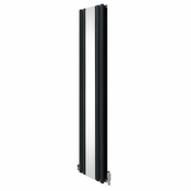 MONSTER Radiator z ovalnim ogledalom in ventili - 1800 mm x 380 mm - antracitno siva, (21569795)