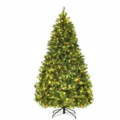 COSTWAY Umetno božično drevo LED 225 cm, (5000073600)
