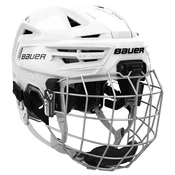 Hokejska čelada Bauer RE-AKT Combo White Youth