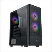 Xigmatek kucište Atx Hero II Air 3F, levo Tg, mrežasta prednja ploca, 3x120mm Z20F LED RGB fiksirani ventilator, Usb 3.0, En41655