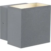 Paulmann Cybo LED zunanje stensko svetilo, 2.700 K, 10x10 cm, siva - Sodobni - Kovina