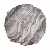 eoshop Sodobna preproga TINE 75313C Skala, kamen, nepravilne oblike, temno siva, svetlo siva ( - Velikost: 195x195 cm)