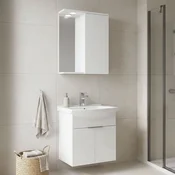 HANAH HOME Kupatilski ormarić sa umivaonikom i ogledalom (2 komada) Purus 55 287