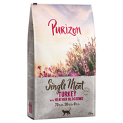 Purizon Single Meat puretina s cvijetom vrijeska - 2 x 6,5 kg