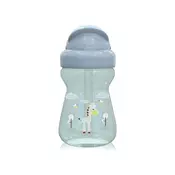 Mini sportska boca Lorelli Baby Care - Animals, 200 ml, zelena