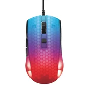 DELTACO GAMING DM310 Semi-Transparent RGB Ultralight Gaming Mouse, black