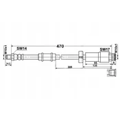 shumee Fleksibilna zavorna cev: OEM: 46786431 fiat ducato 2, bokser spredaj