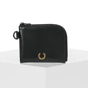 Fred Perry Smooth Leather Zip Around Wallet Črna