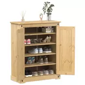 Vidaxl vidaXL Omarica za čevlje Corona 86x38,5x108 cm masivna borovina