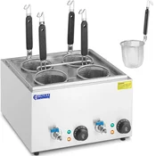 Royal Catering Kuhalnik za testenine s pipami, 4 košare, 2 x 6,5 l, 3000 W