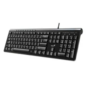Žična tipkovnica Genius SlimStar 230 - US, črna (PC)