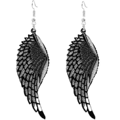 Uhani Elegant wings - Črna KP36524