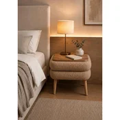 Hanah Home nocni ormaric Noya, braon