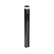 Kanlux 38767-Zunanja svetilka z dvema vtičnicama DASTEN 1xG9/11W/230V 80 cm IP44 črna
