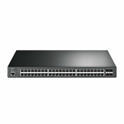 TP-Link TL-SG3452XP JetStream PoE Switch Upravljano L2+ Gigabit Ethernet (10/100/1000) Podrška za napajanje putem Etherneta (PoE) 1U Crno