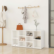 Klupa za cipele bijela 103 x 30 x 55 cm od konstruiranog drva