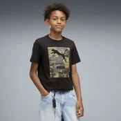 PUMA Sport Camo Graphic Tee Youth, Kids, Black, 11-12Y