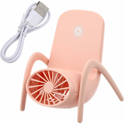 Generic Praktičen namizni ventilator z držalom za mobilni telefon, (21132675)