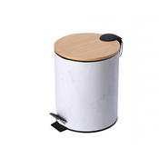 ESTIA ES02-22020 KANTA ZA OTPATKE METAL BAMBUS SA PEDALOM 5L MERMER BELA