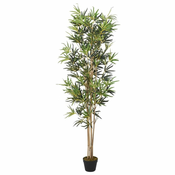 Greatstore Umetno bambusovo drevo 552 listov 120 cm zeleno