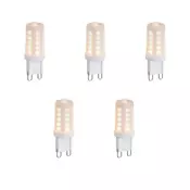 Komplet 5 zatemljivih G9 LED žarnic Opal 1,2 W 100 lm 2200 K