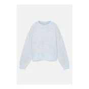 Pull&Bear Pulover temno bež/svetlo modra