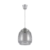 Brilagi - LED luster na sajli R GLASS 1xE27/60W/230V precnik 26 cm srebrna/dimno siva