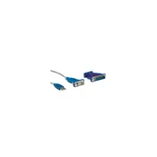 VALUE VALUE pretvorniški kabel USB-serijski\, turkizen\, 1\,8 m Value USB 2.0 pretvornik   1.80 m, (20416819)