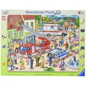 Ravensburger Puzzle Spasavanje životinja u gradu, 24 dela