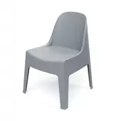Prosperplast Plastični stol MILANE 58x60x73,5 cm, siv