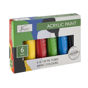 Komplet akrilnih barv Nassau 6x120ml BASIC COLOURS