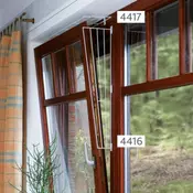 Mreža metalna za prozor montaža sa strane