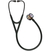 3M Littmann Cardiology IV Stetoskop, Black, High Polish Rainbow-Finish, Smoke Stem