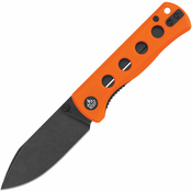 QSP Knife Canary Linerlock Orange G10