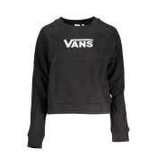 VANS BLACK WOMAN ZIPPED SWEATSHIRT
