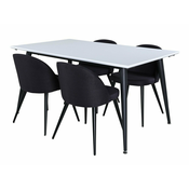 jedilnica set Dallas 2731 (Črna) 76x90x150cm