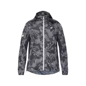 ASICS Jakna za vježbanje FUJITRAIL siva / tamo siva / crna