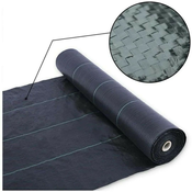 Folija proti plevelu pletena 90g/m2 1,6x50m na roli črna