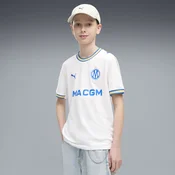 PUMA Olympique de Marseille Home Jersey Youth, Clothing, White/Royal, 11-12Y