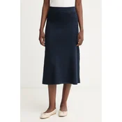 Tommy Hilfiger Midi krilo Cable Fine WW0WW49614 Mornarsko modra Regular Fit