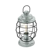 Eglo 79436 - Stona lampa BAMPTON 1xE27/60W/230V srebrna