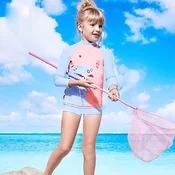 Balneaire Dvodelni kupaci kostim za devojcice, Roze-plavi