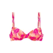 LASCANA Bikini zgornji del kremna / oranžna / roza