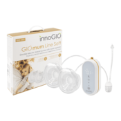 InnoGIO prenosna električna prsna črpalka GIOmum Line Soft & dsesovalec sputuma