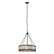 Kovinska viseča svetilka s steklenim senčilom o 60 cm Waldorf – Premier Housewares
