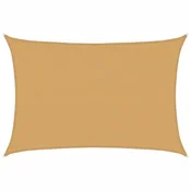 Vidaxl Senčno jadro 160 g/m2 pravokotno peščeno 3,5x5 m HDPE